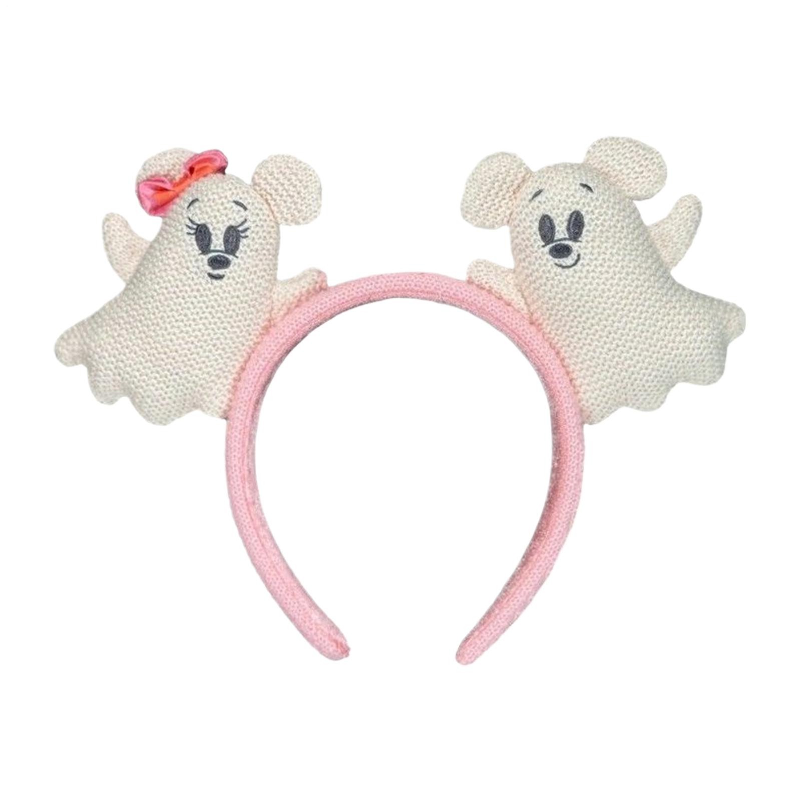 Disney Parks Halloween Ghost Mickey And Minnie Mouse Ear Headband NEW