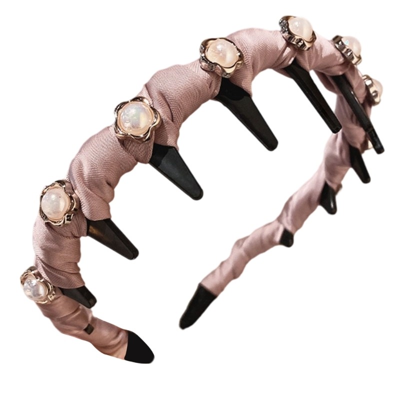 Crystal Hairband Hair Accessories Antislip Teeth Grip Hairhoop Casual Formal Use