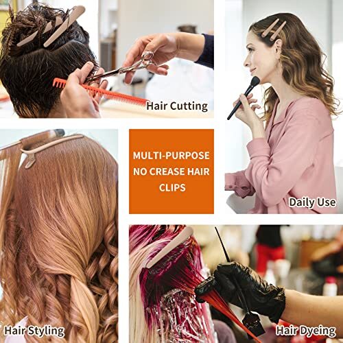 24 PCS Hair Clips for Styling Sectioning – 3.1 Inch Matte Alligator No Khaki