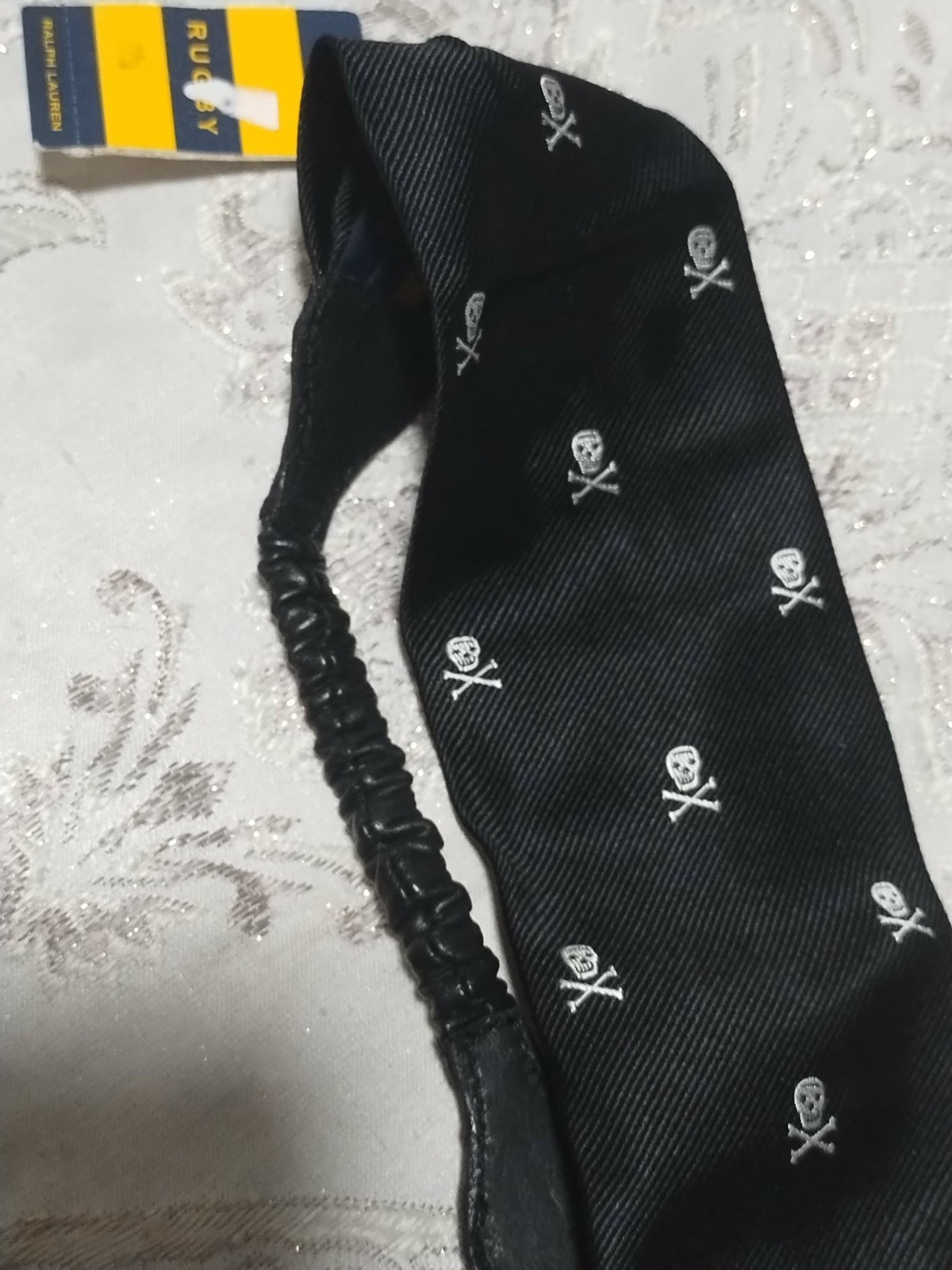 Ralph Lauren Rugby All Over Skull & Crossbones NWT $ 35 Black