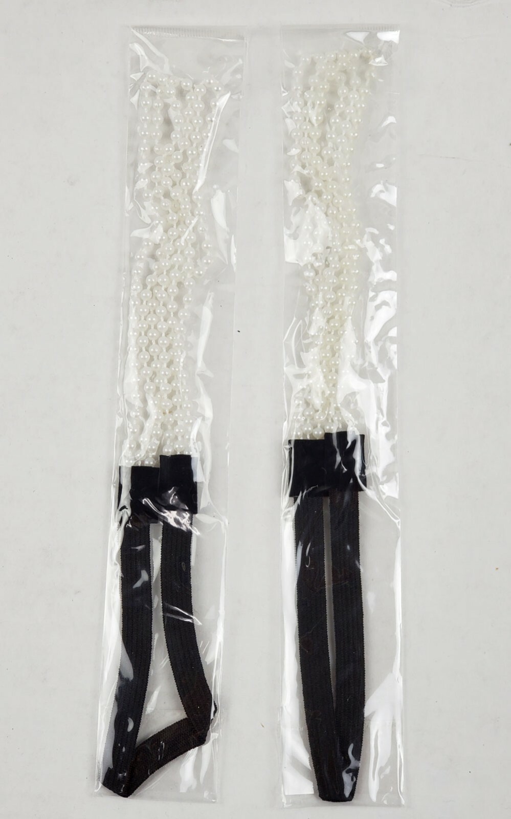 2 PCS Pearl White Headband Headwrap Hairband w/Elastic 3 Layers