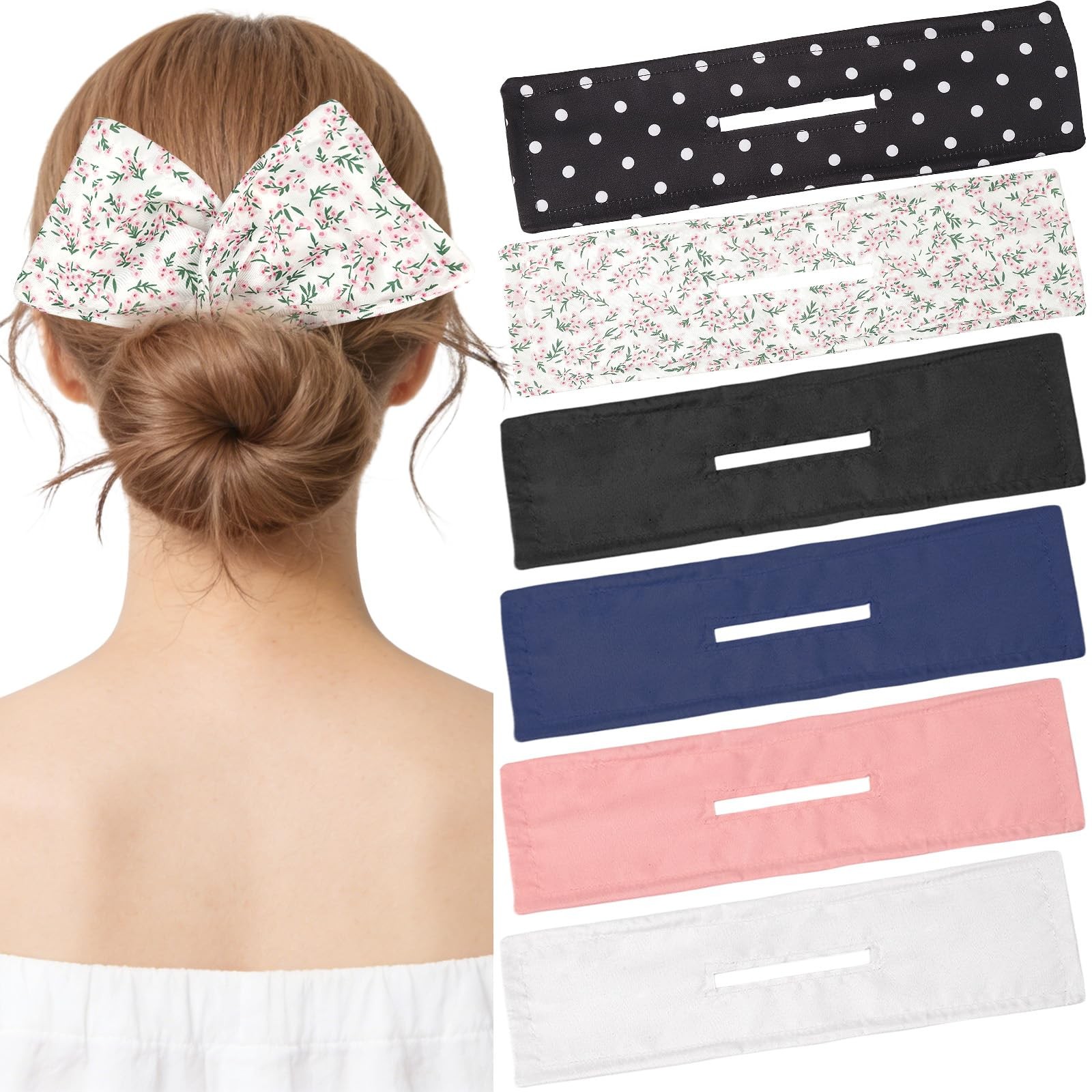 BLMHTWO 6PCS Deft Hair Bun Maker, Flexible Makers for 1 Count (Pack of 6)