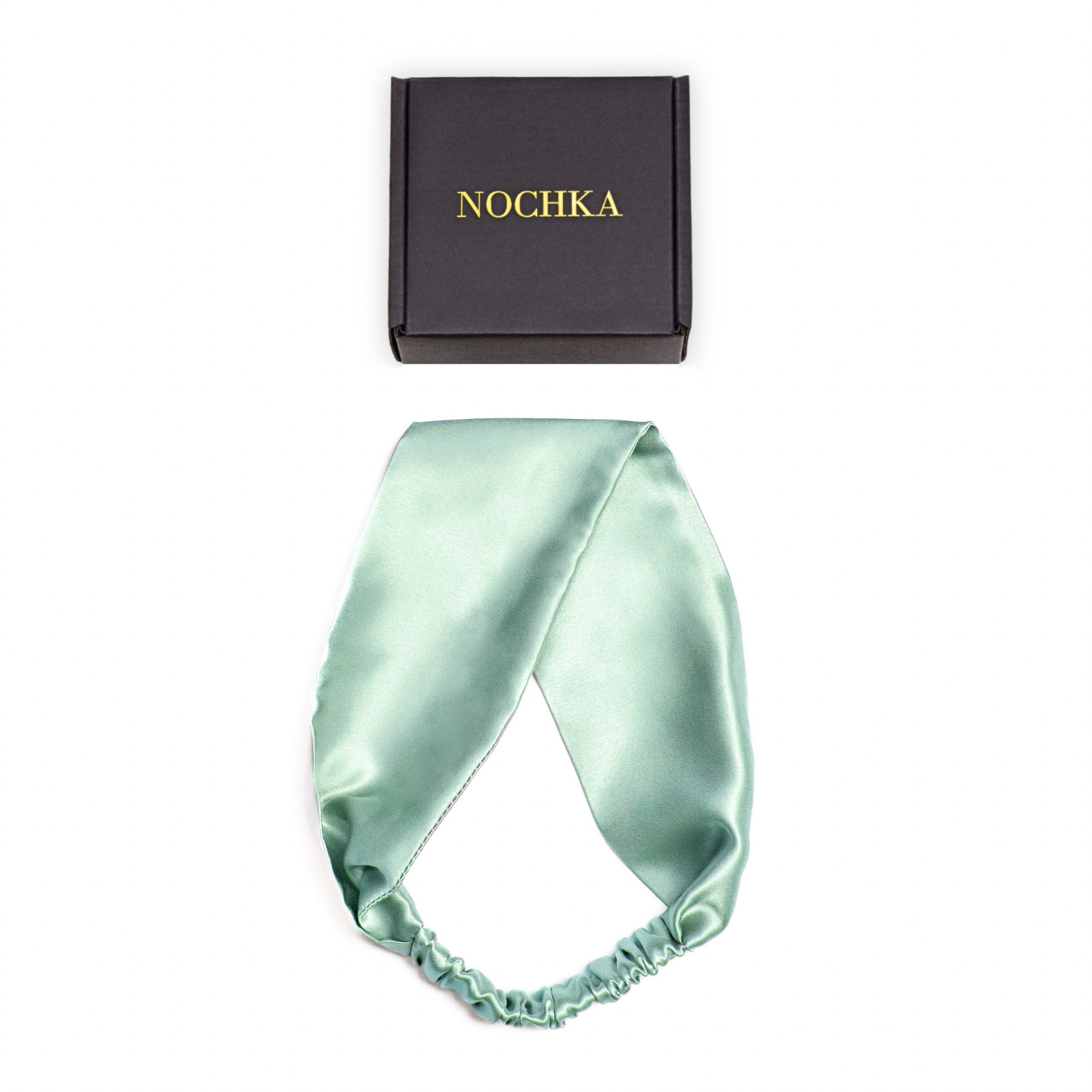100% Pure Mulberry Silk Elastic Flat Headband – Handmade in USA – Hair Wrap