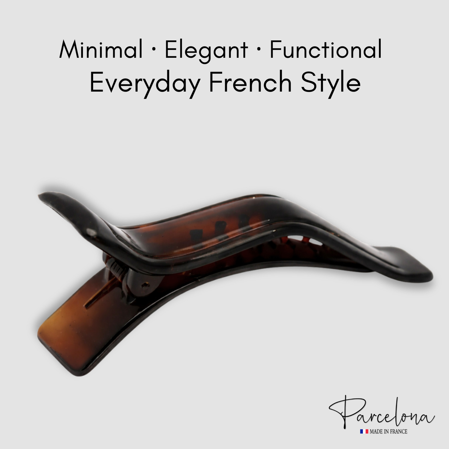 Parcelona Duckbill Hair Claw Clip 3″ Cellulose Acetate Accessories for Women