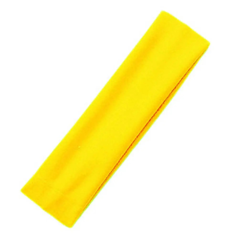 Stretchy Solid Headband Yoga Running Gym Sports Sweatband Men Women Black
