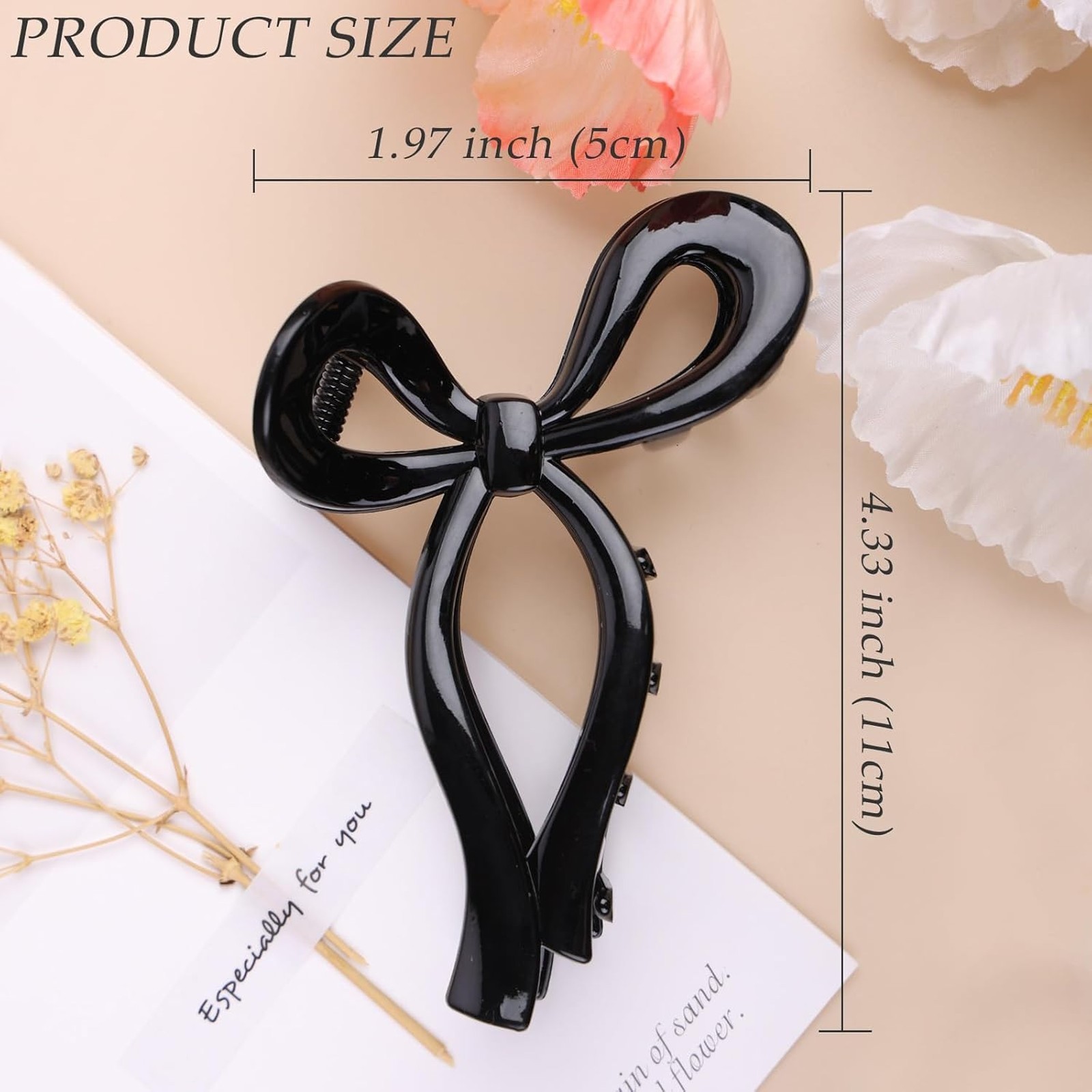 4 Pcs Bow Hair Clips Elegant Hair Claw Butterfly Hair Accessories for Girls
