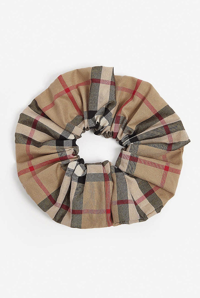 NWT Burberry Vintage Classic Check Hair Scrunchie