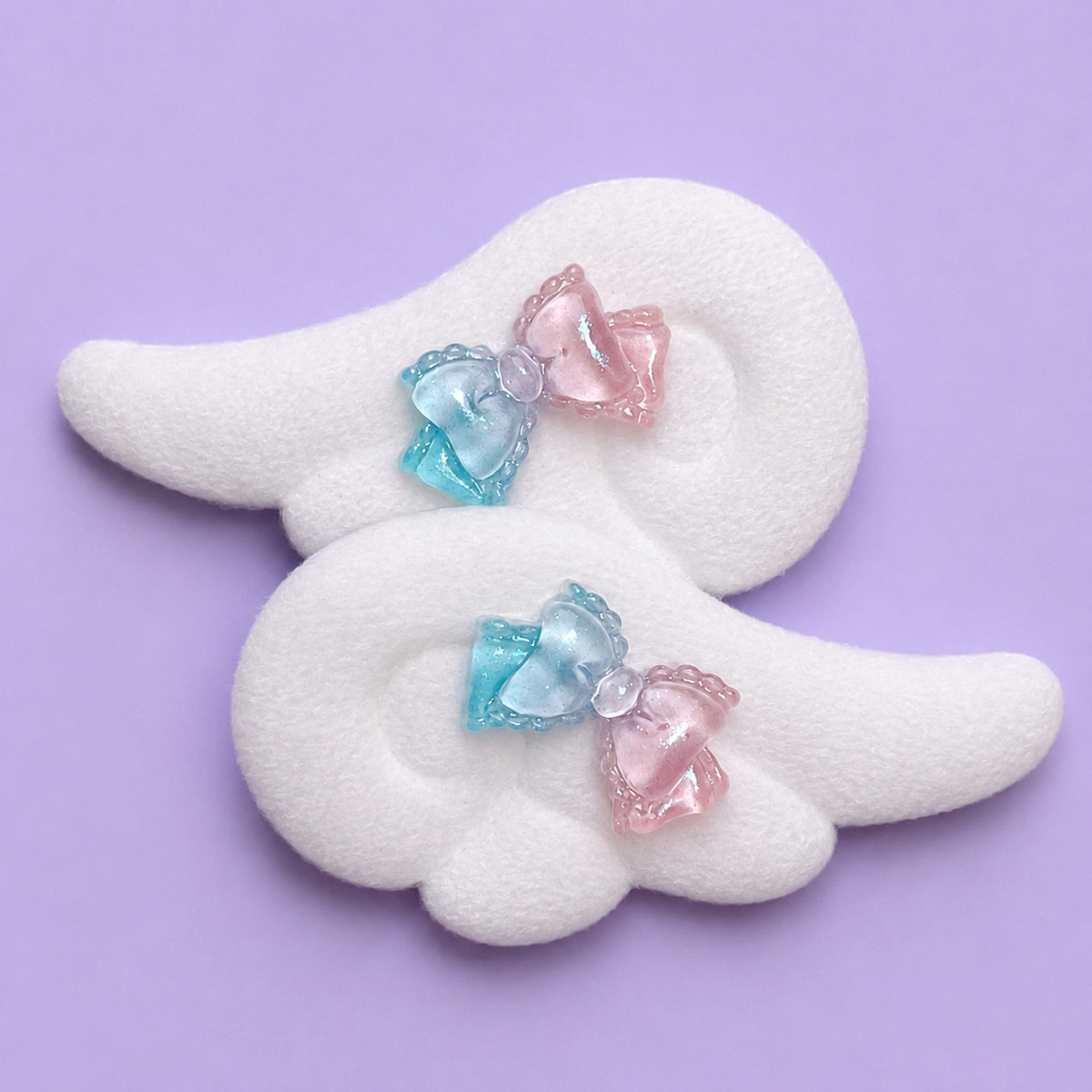 Japanese Handmade Jirai Kei Angel Wings Hair Clips Tenshi Kaiwai