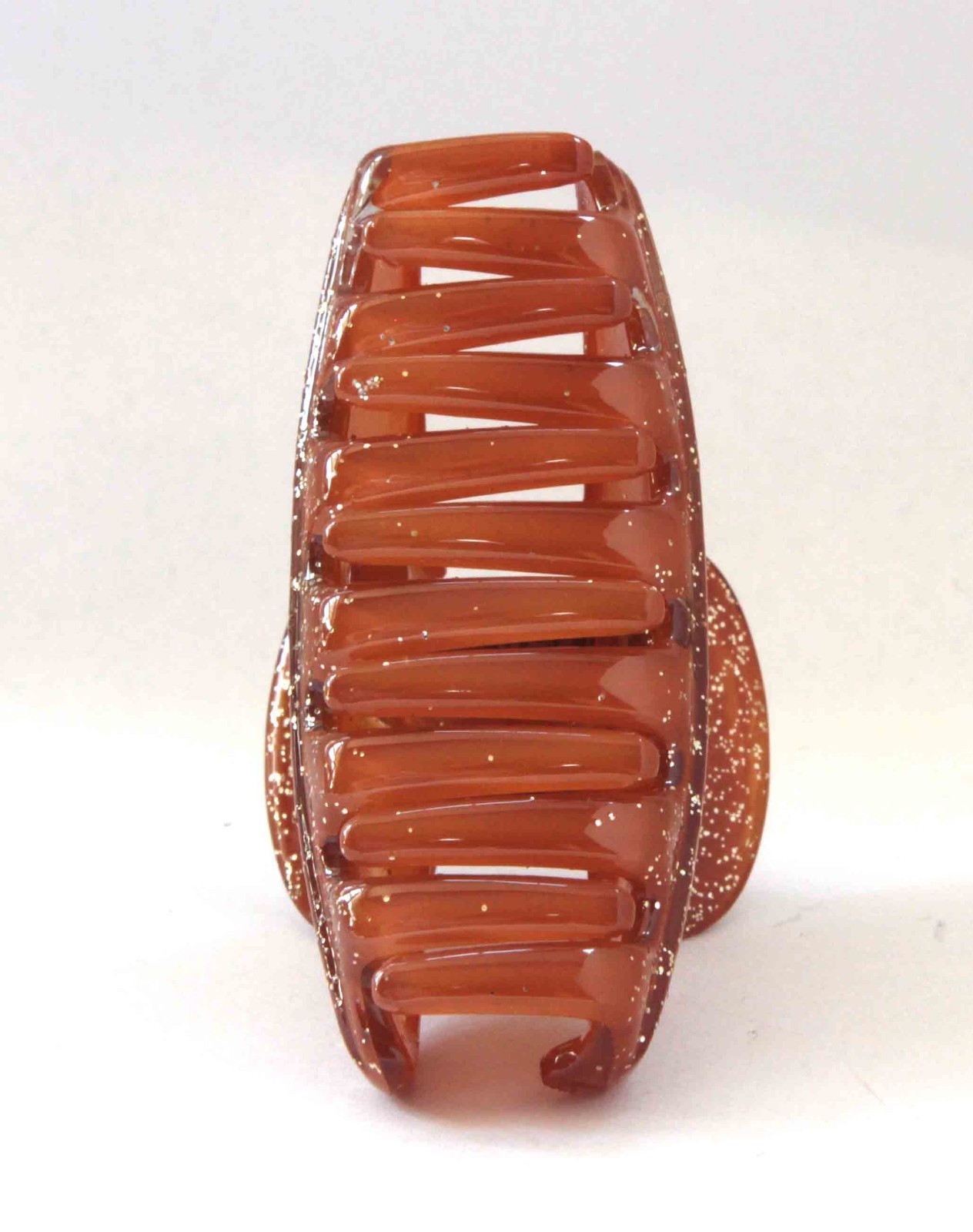 New Designs French Hair Claw 3 Inch Brown Hand-Painted Tortoise Shell Clip C6