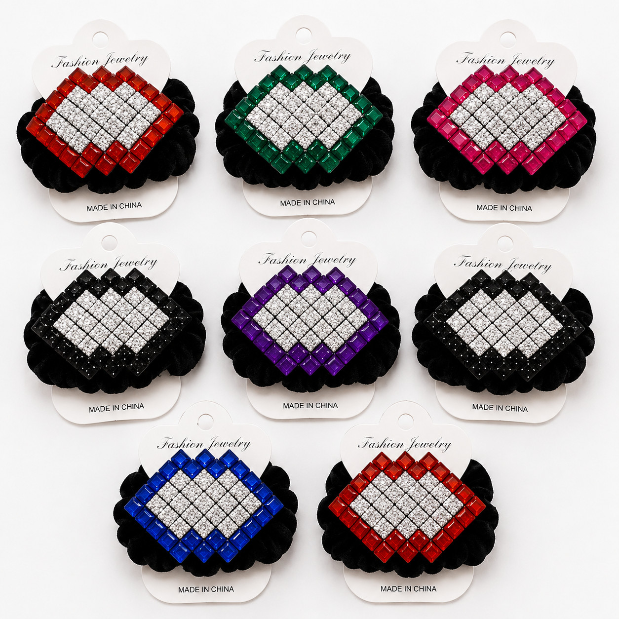 6pcs Women Girl Elegant Velvet Hair Scrunchies Scrunchy Ponytail Tie Lot 3″