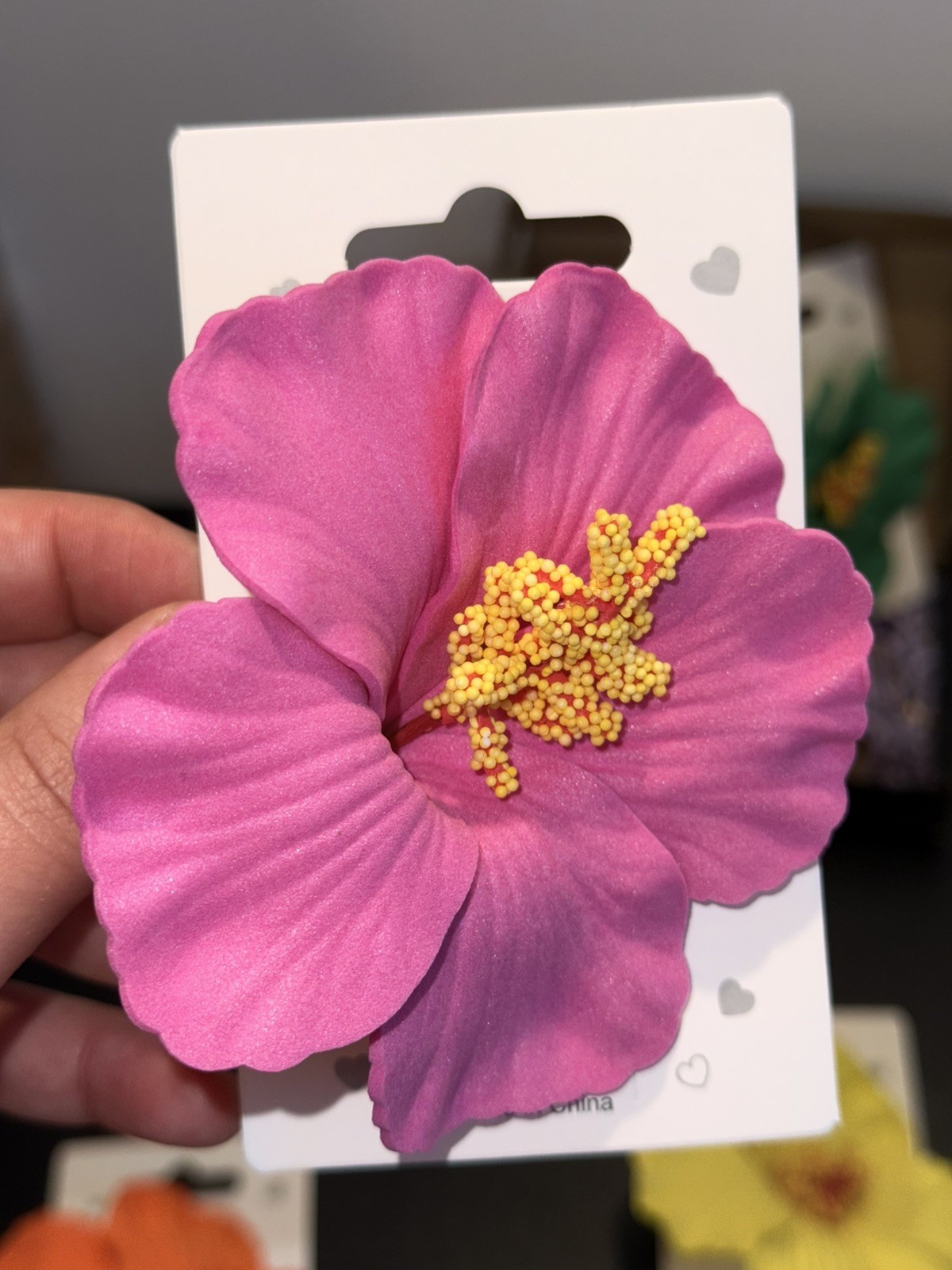 6 PCS 4 Inch Hawaiian Hibiscus Flower Hair Clips Artificial Accessories
