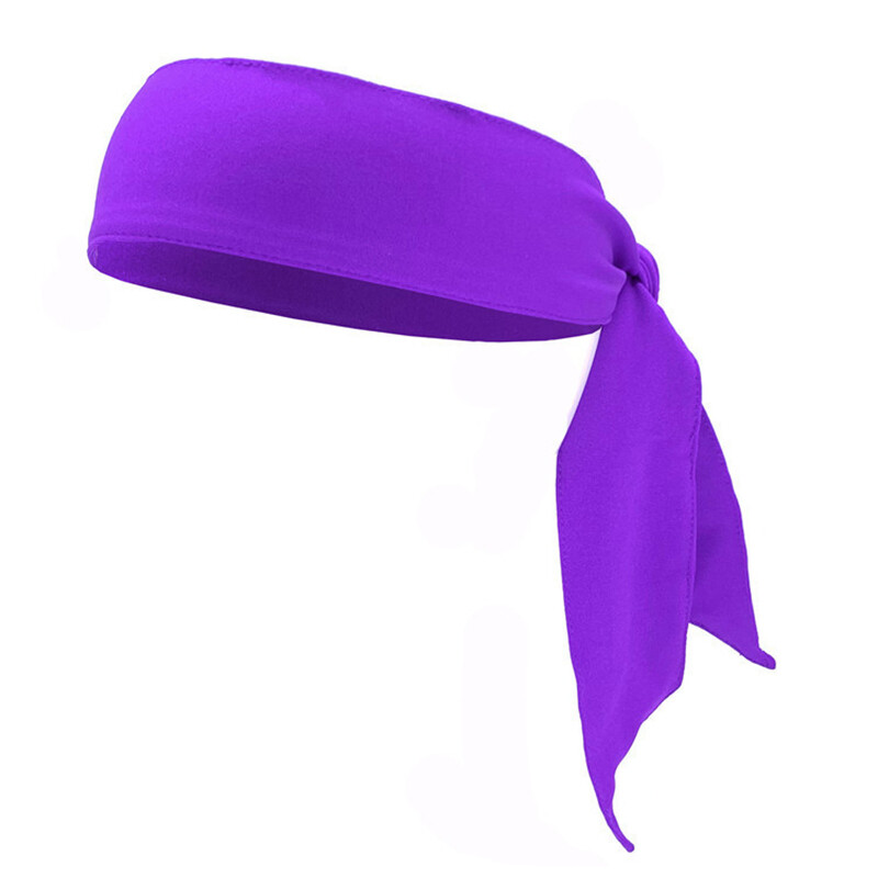 Head Tie Sports Headband Running Tennis Karate Fitness Stretch Sweatband
