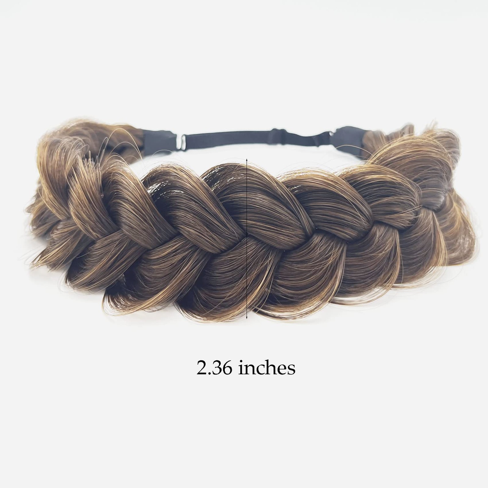 TOECWEGR Synthetic Hair Braided Headband 1 Count (Pack of 1), A0212FBA