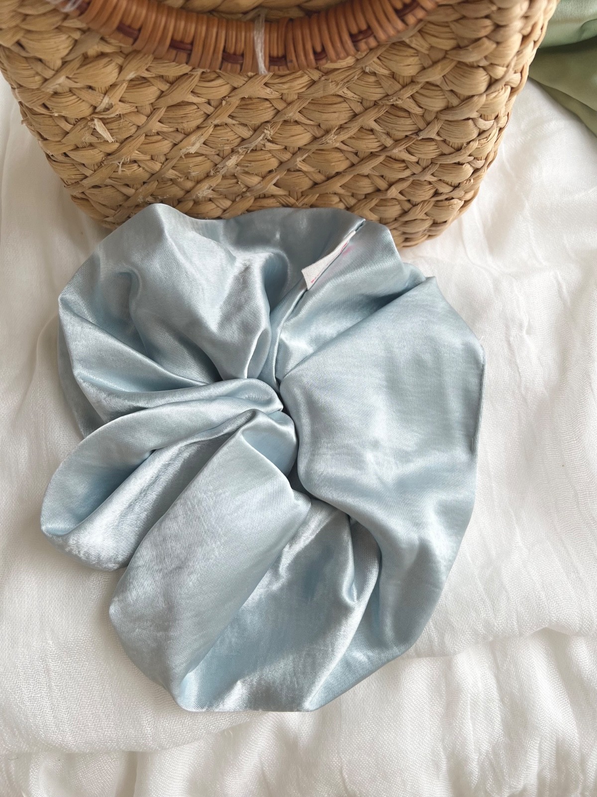 Set of 6 Satin Hair Scrunchies Soft Silk Feel Hair Ties Colorful Hair Accessorie