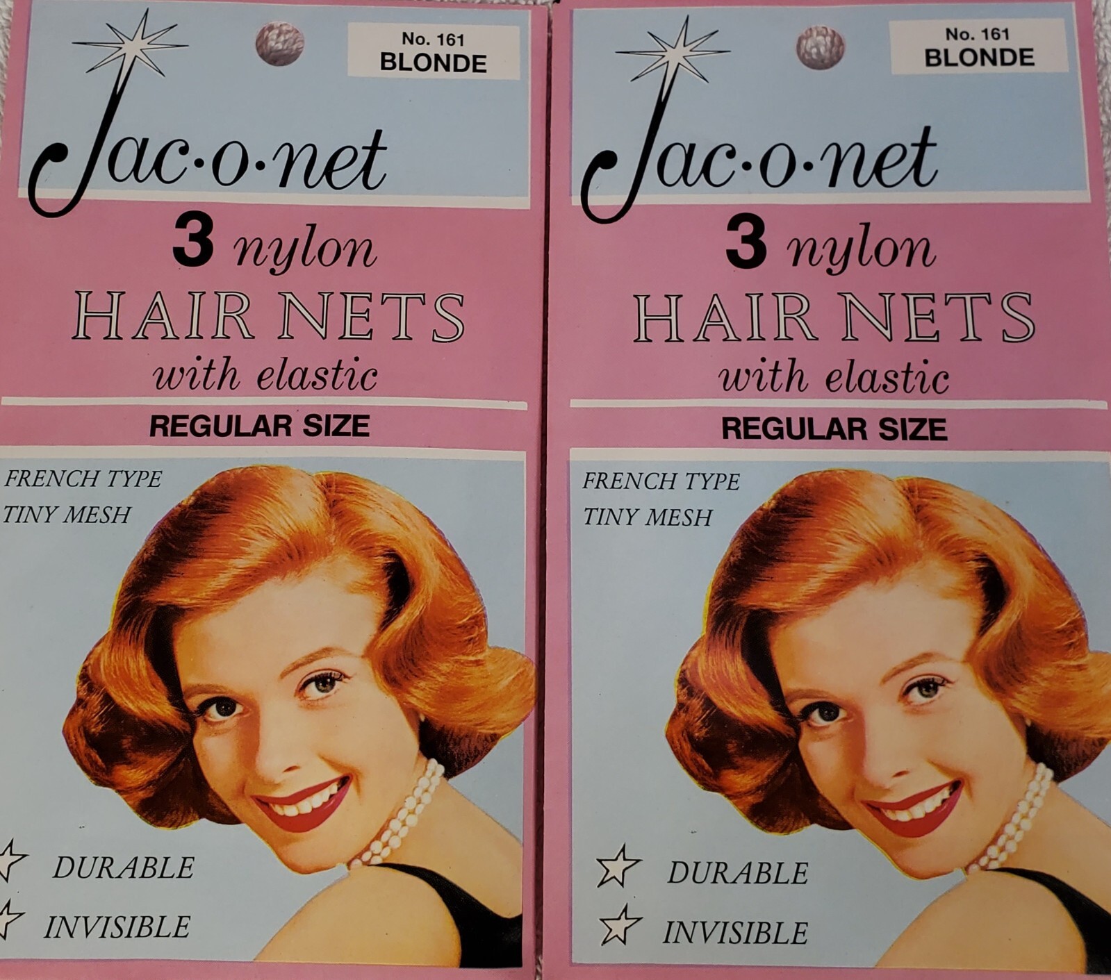 “buy 1 get 1 free” Jac O Net blonde color franch tiny mesh 161 nylon hair 3 net