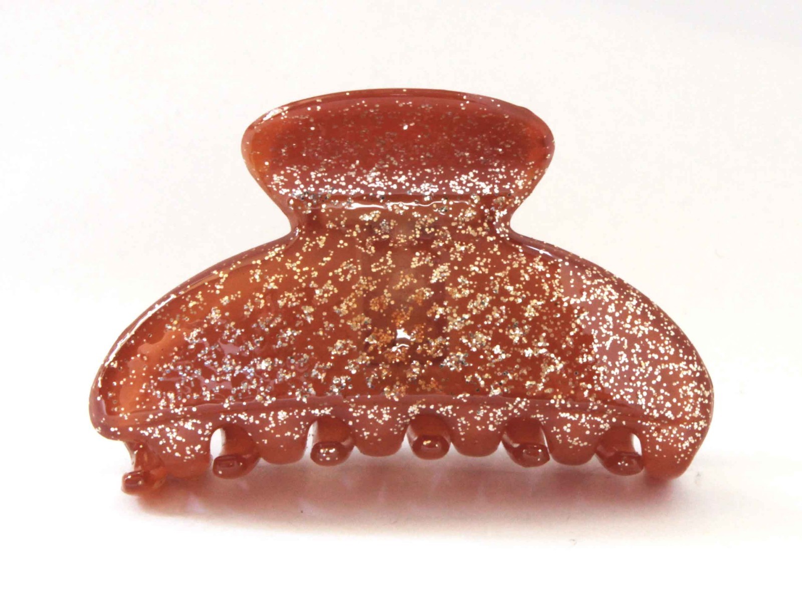 New Designs French Hair Claw 3 Inch Brown Hand-Painted Tortoise Shell Clip C6