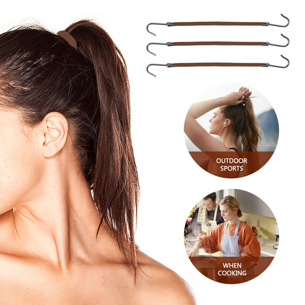 20Pcs hair hook ponytail holder ponytail holder clip hair ties for women Rubber