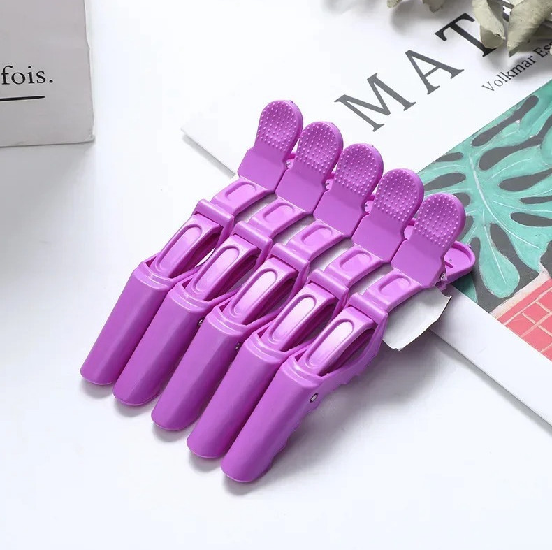6pcs Hair Styling Clips – Professional Crocodile Sectioning Salon Tools – NEW