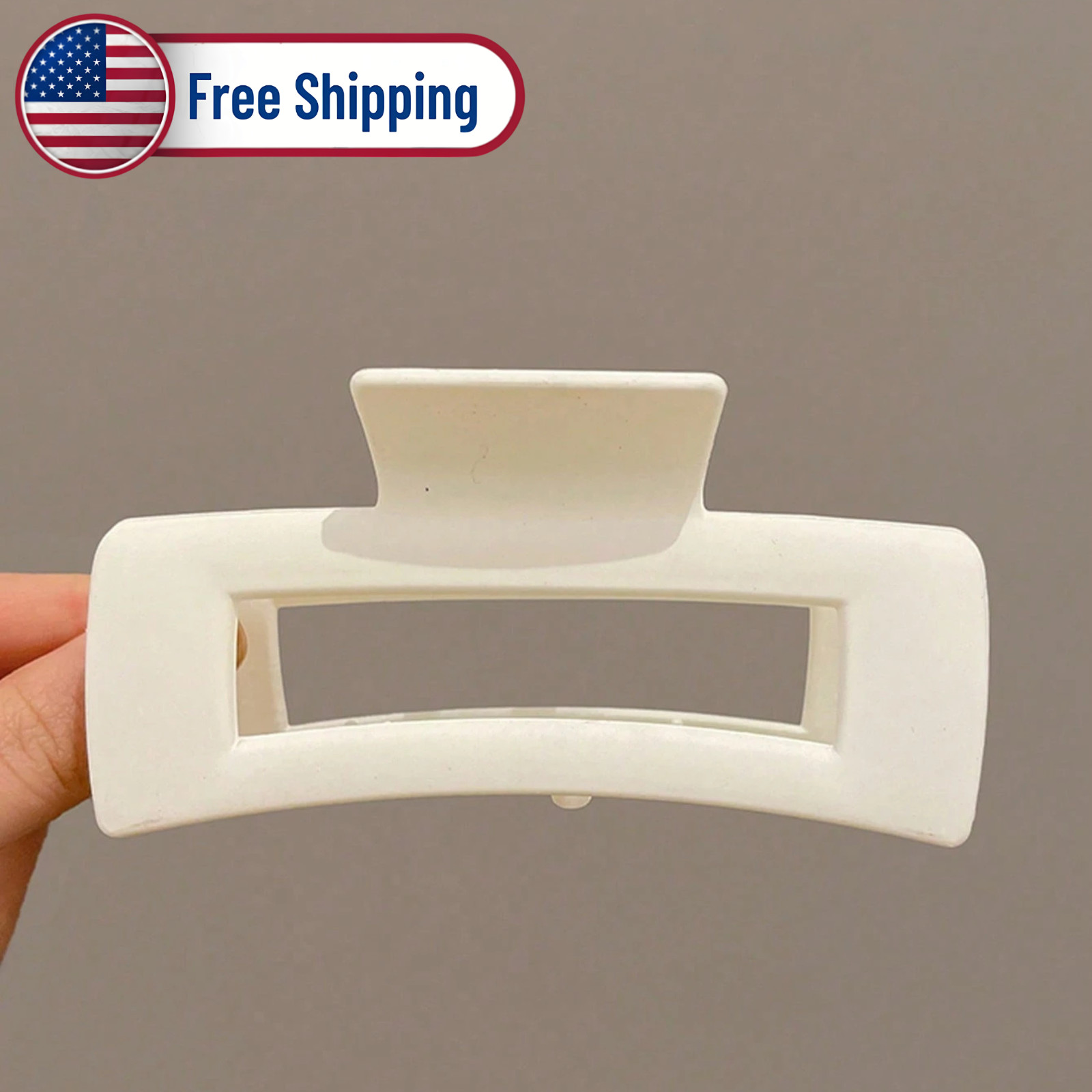 4PCS Large Square Hair Claw Clips Strong Hold Thick Long Curly Hair Accessories