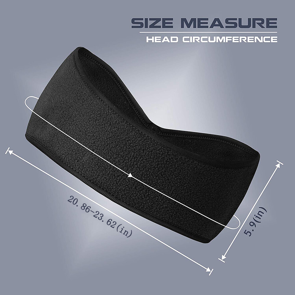 Mens Womens Headband Earwarmer Ear Muffs Polar Fleece Winter Hat Ski Snowboard