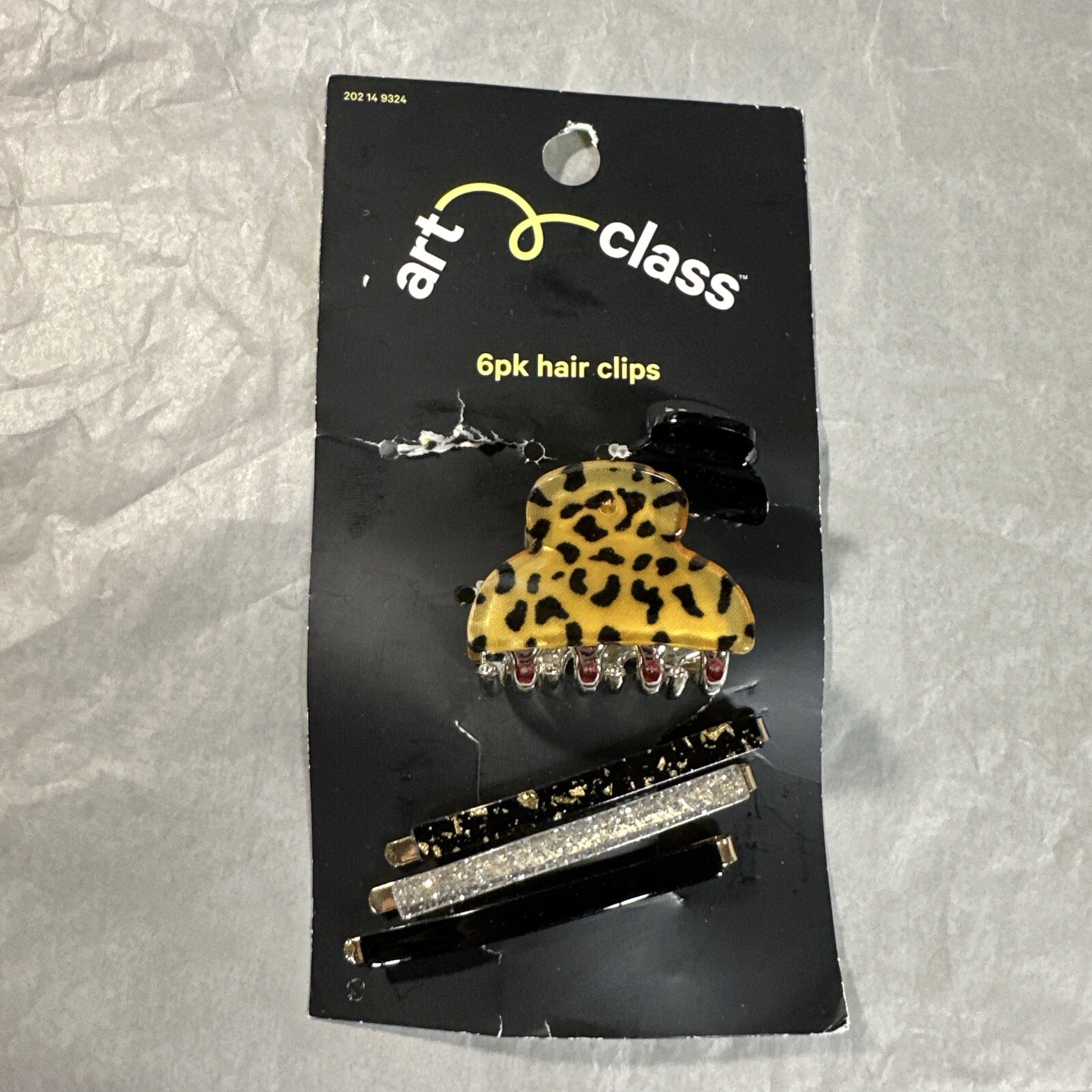 Art Class 5-Pack Animal Print Shaped Hair Clips For Stylish & Secure