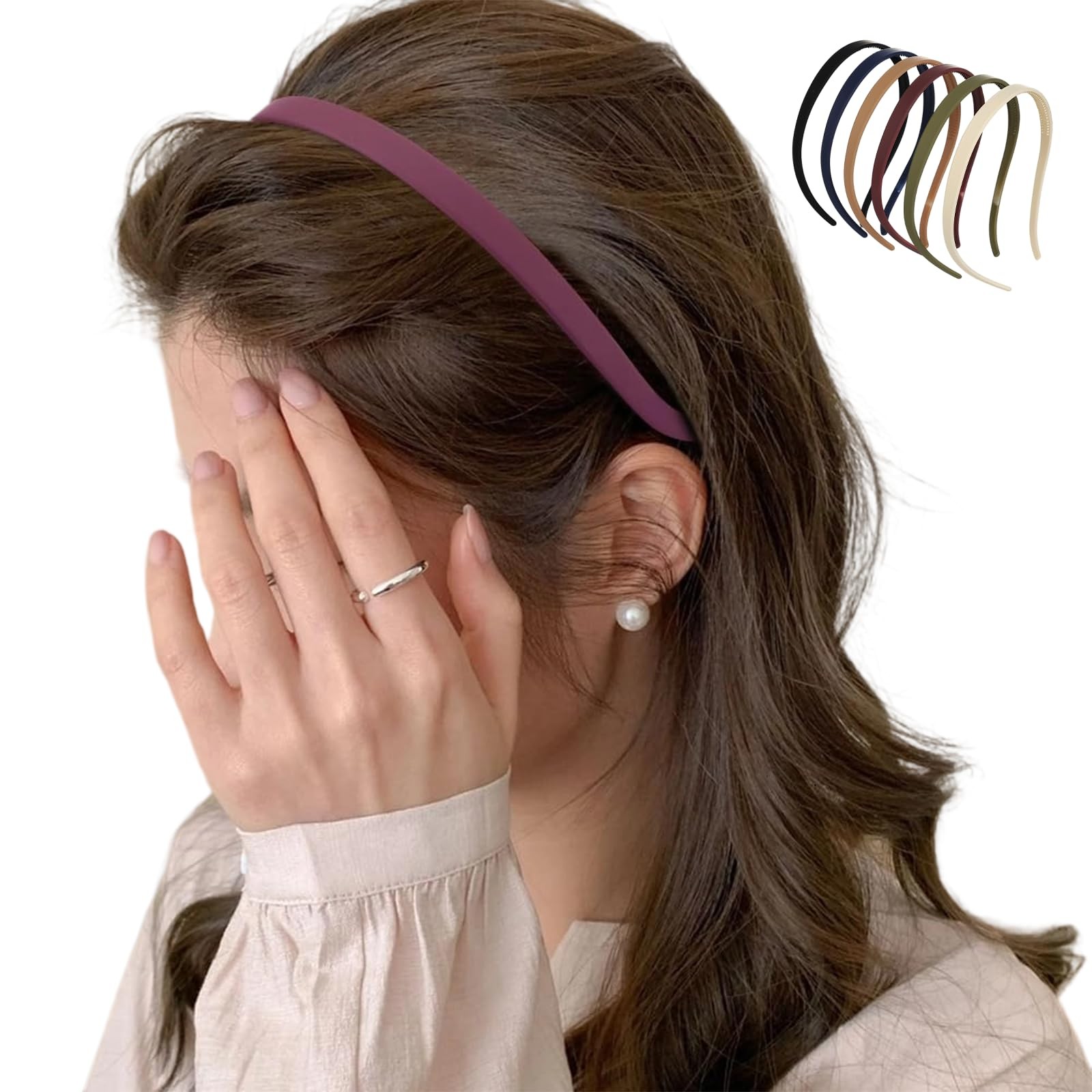 6Pcs No Pressure No Headache Headbands Square Headband Sunglasses Headband for W