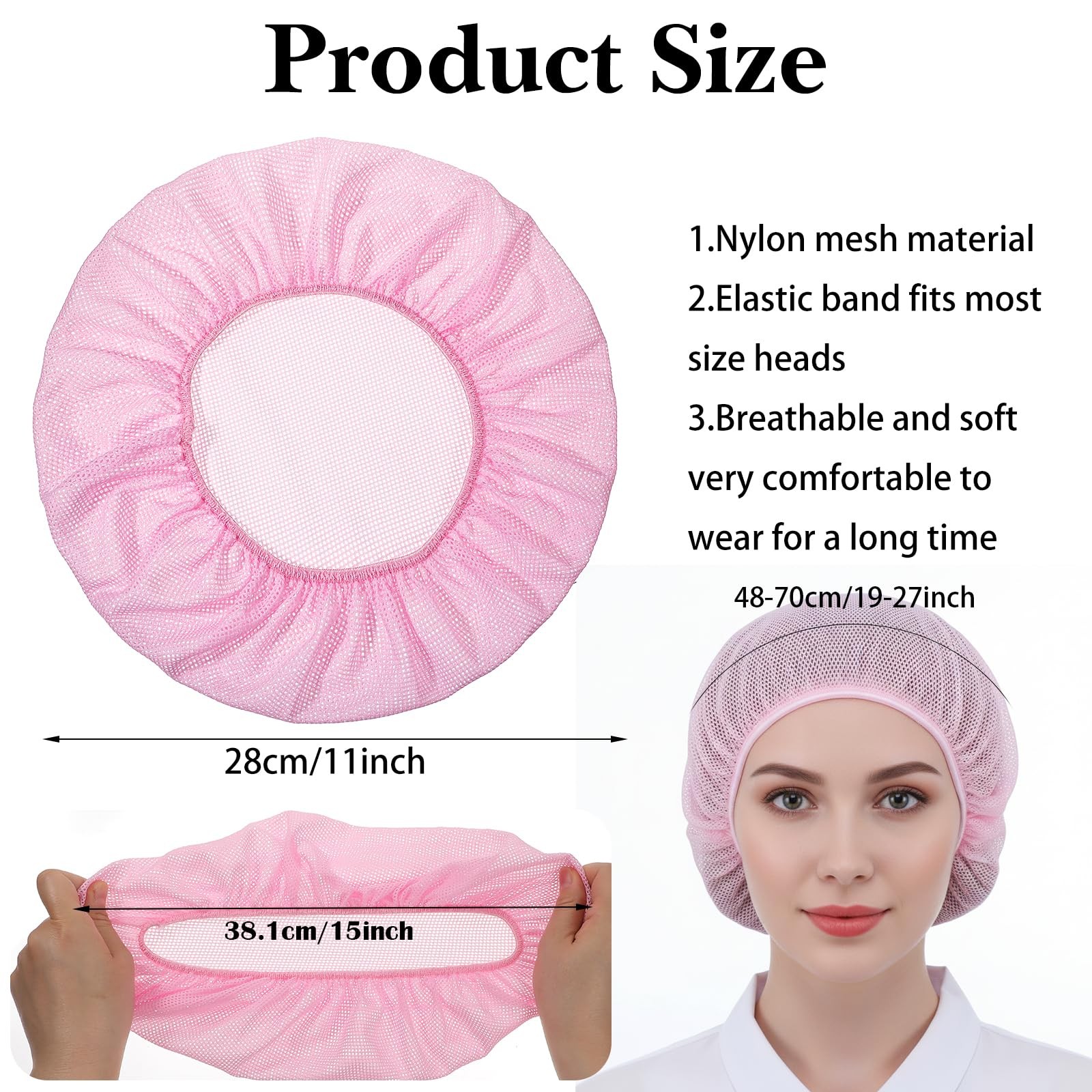 Axafazup 5Pcs Mesh Sleep Large, Pink, White, Light Blue, Black, Lake Blue