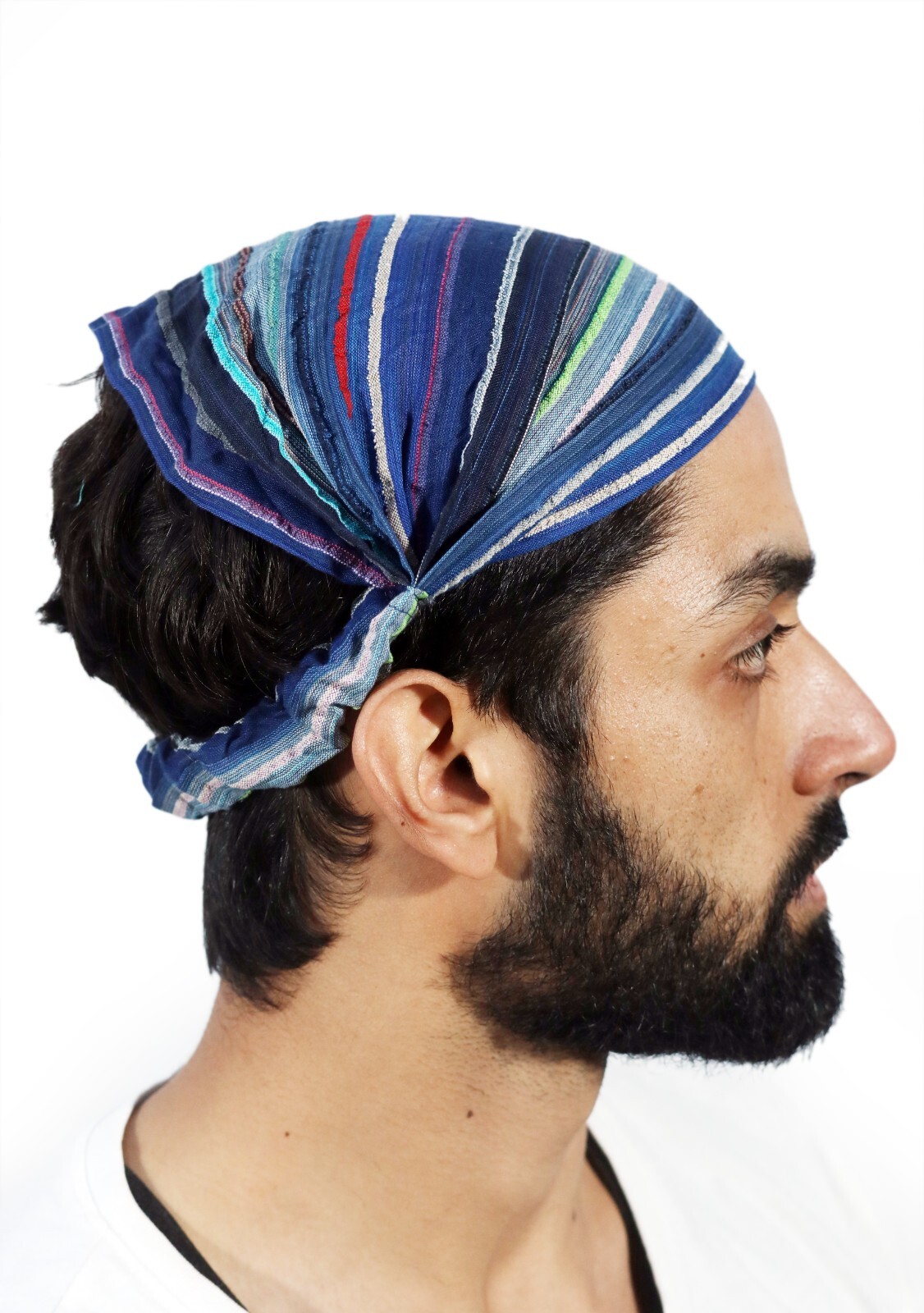 US STOCK 10 Pieces Women Cotton Headband Striped Wide Hairband Lot Bandana Yoga