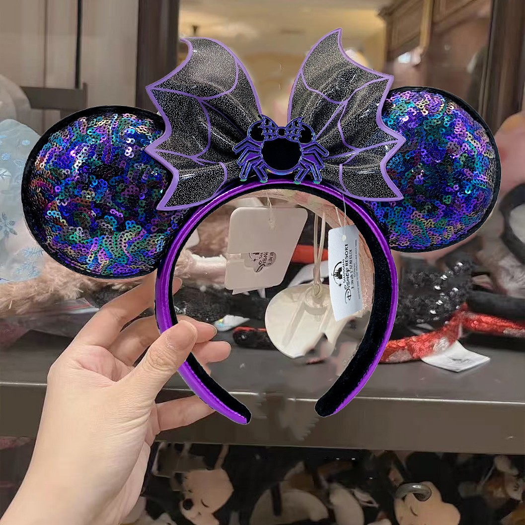 2026 Loungefly Disney.Parks Rapunzel Magical Minnie Mouse Ears Sequins Headband