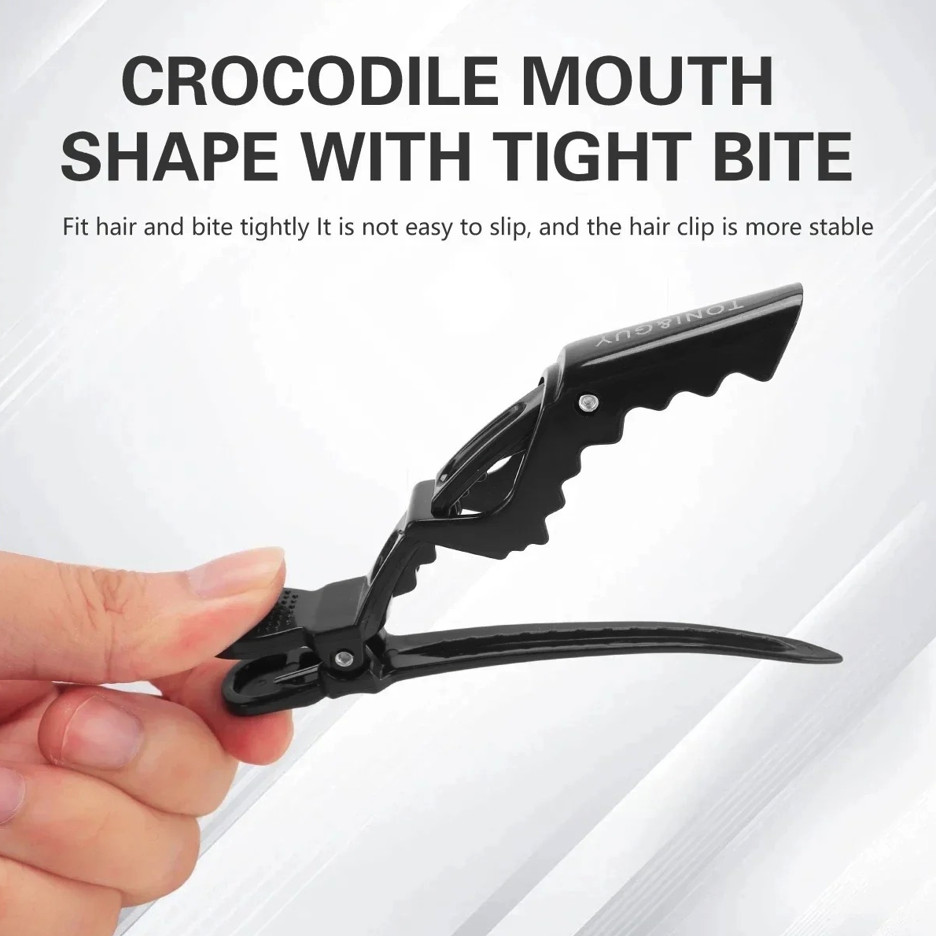 6pcs Hair Styling Clips – Professional Crocodile Sectioning Salon Tools – NEW