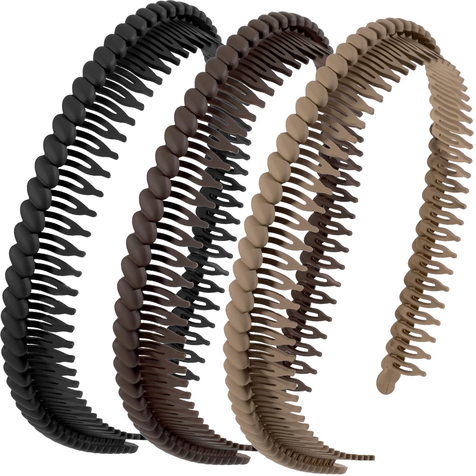 3 Pcs Headband with Teeth, Comfortable Headbands for Women with Teeth, Fashion C