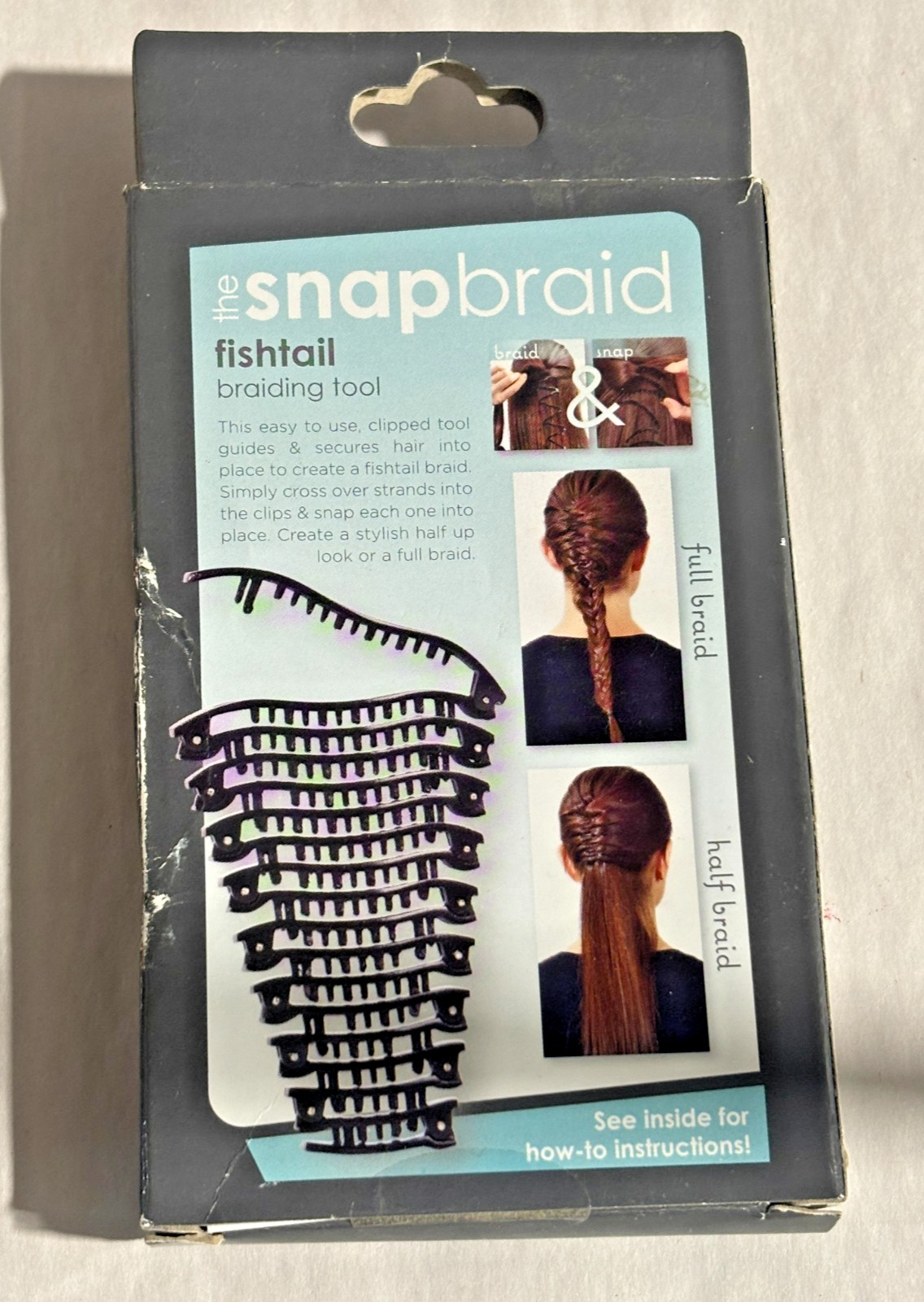 The SnapBraid Fishtail Braiding Tool Hair Clip Set w/ Box (See Details)
