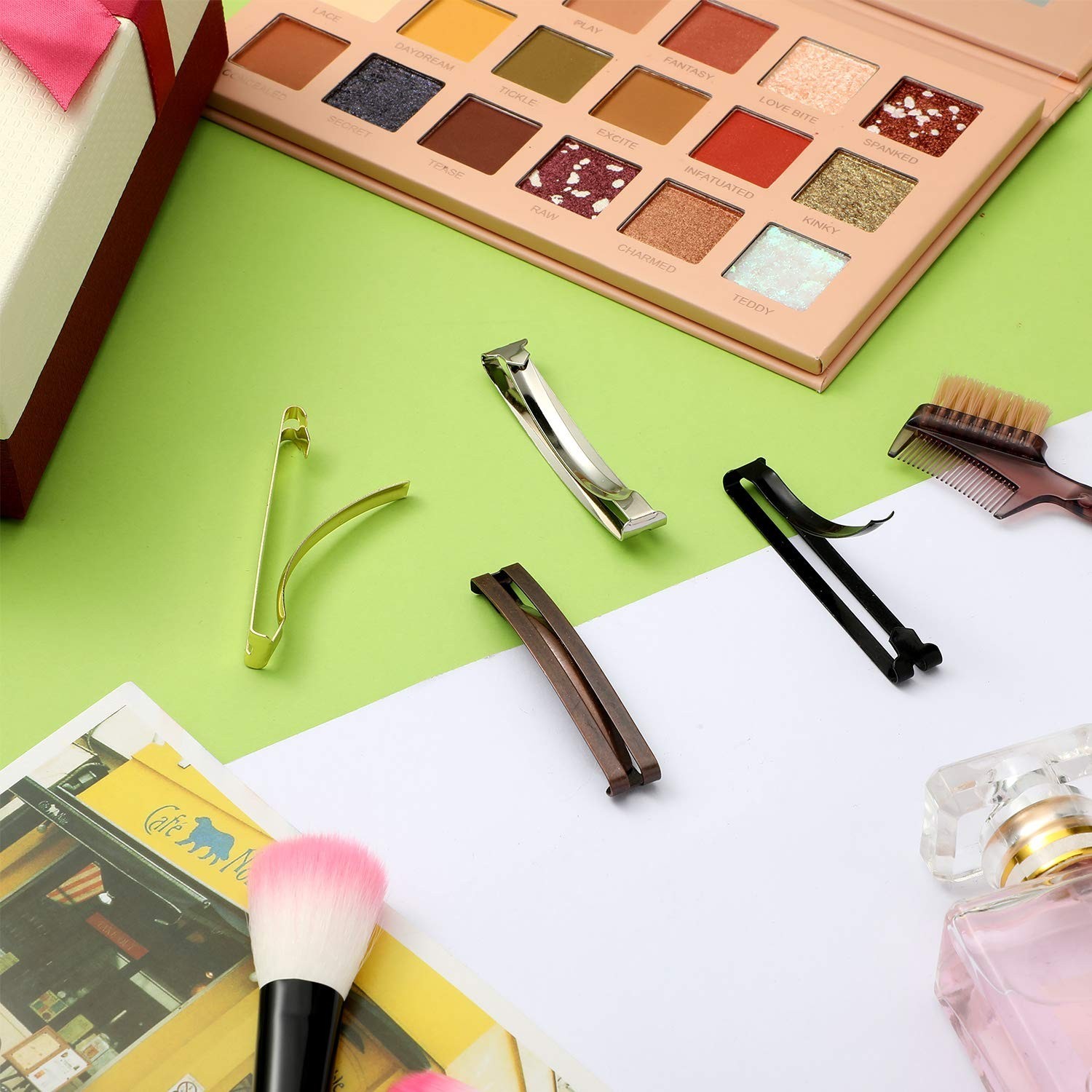 48 Pcs Open Center Hair Clips for Women – No Slip Hold, 4 Colors, Fine Hair Frie