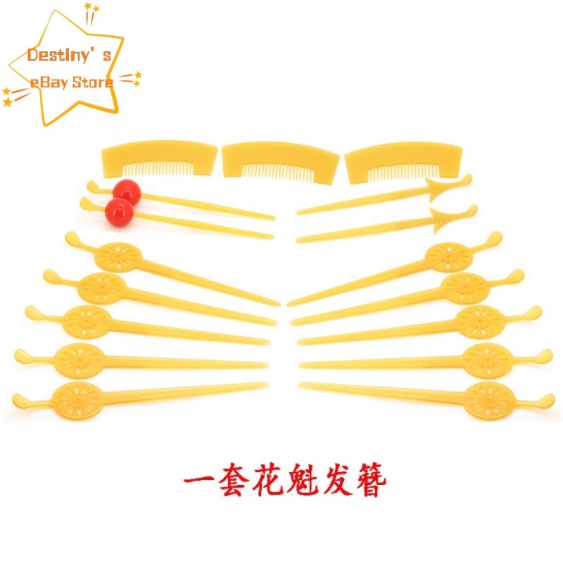 Japan KANZASHI Comb Headwear KYOTO KIMONO Geisha Acrylic Hairpin Vintage Gift