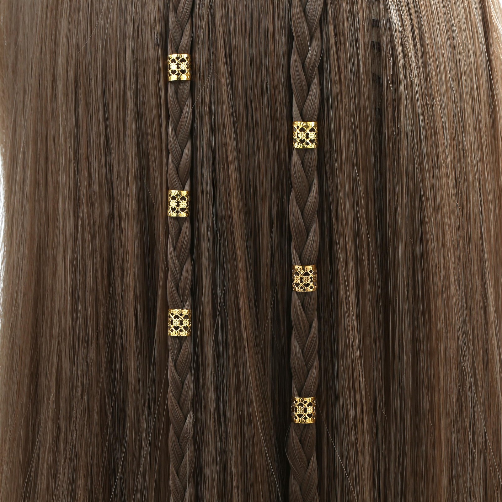MODASER 220 Pcs Gold Hair Jewelry for Braids, 12 Styles and Silver
