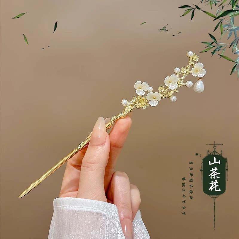 5pcs Chinese Style Hairpin Vintage Hair Stick for Women Asian Special Occasion