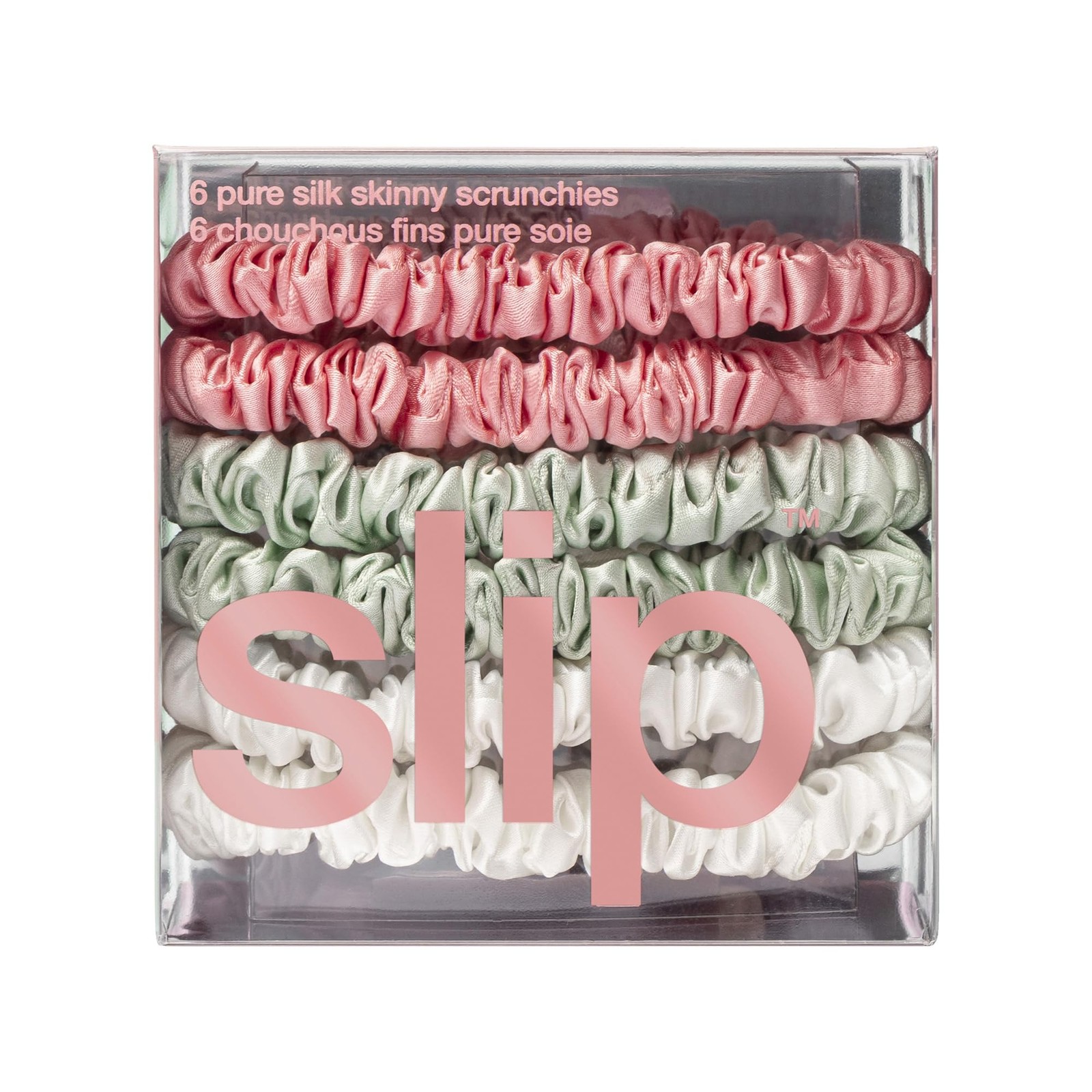 Silk Scrunchies Set of 6 – 100% 22 Momme Mulberry Hair-Friendly – Gentle on Hair