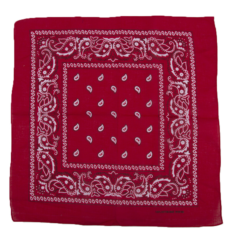 Paisley Print Bandana Cotton Blend Head Warp neck Scarf Hand Towel US Women Girl