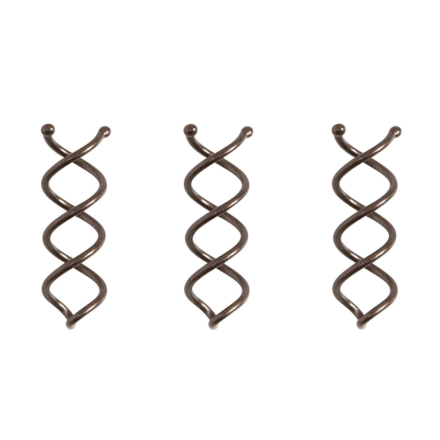 Goody Slideproof Mini Spin Pins – 3 Ct, Assorted Colors, Spiral Hair Pins, Quick