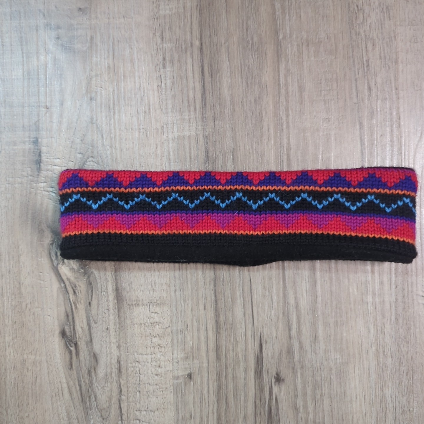 Merkley Vintage Headband 100% Pure Virgin Wool Red Purple Black Blue Orange