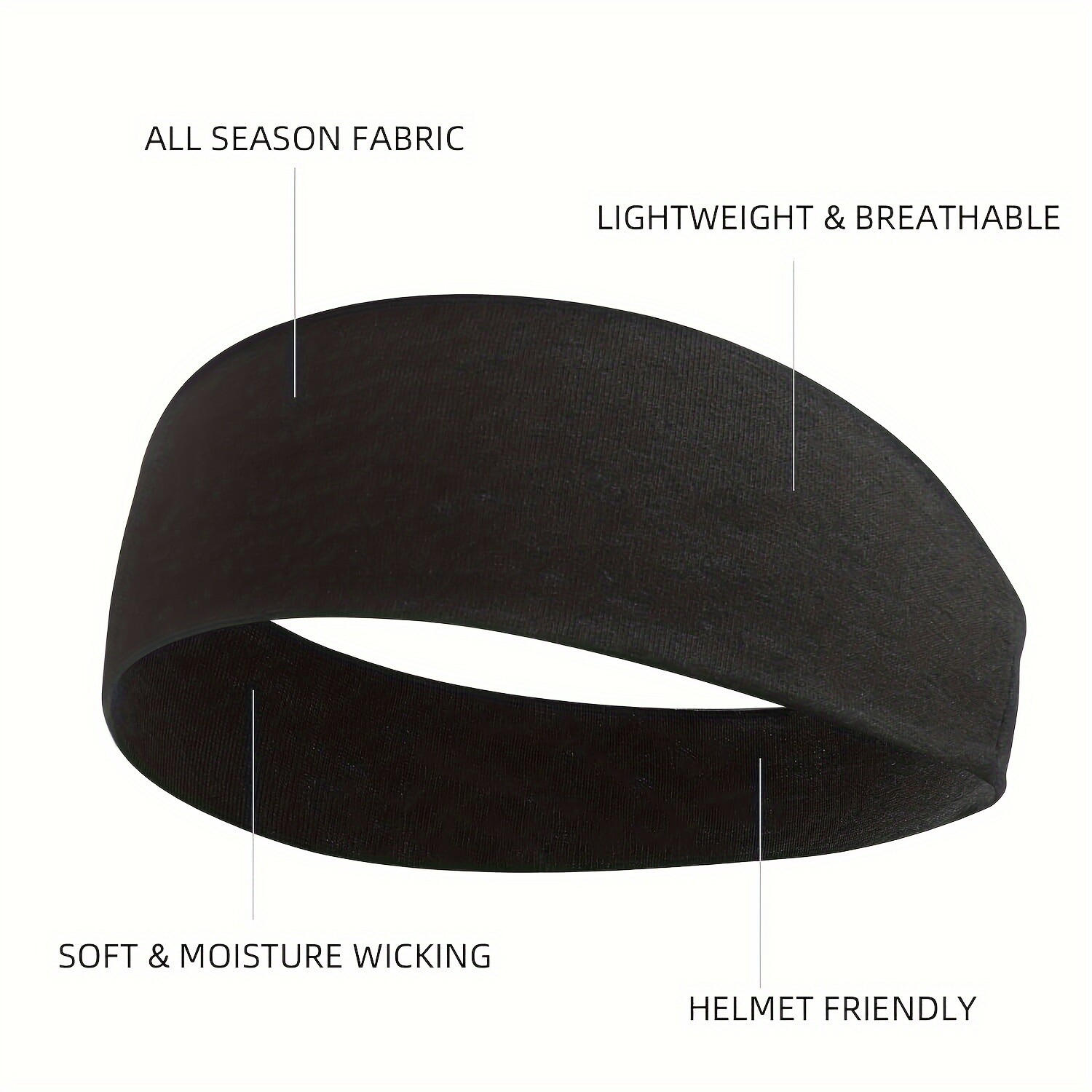 Sport Headbands for Women, Thin Elastic Soft Fabric Non-Slip Hair band-