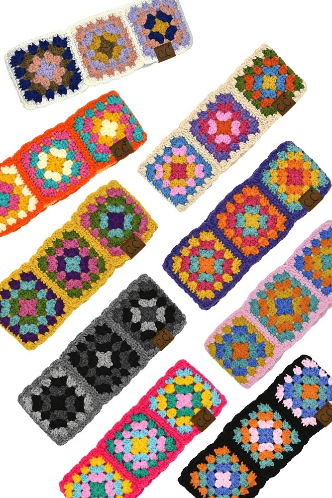 C.C Exclusive Women’s Multicolor Crochet Lining Inside Handmade Headband