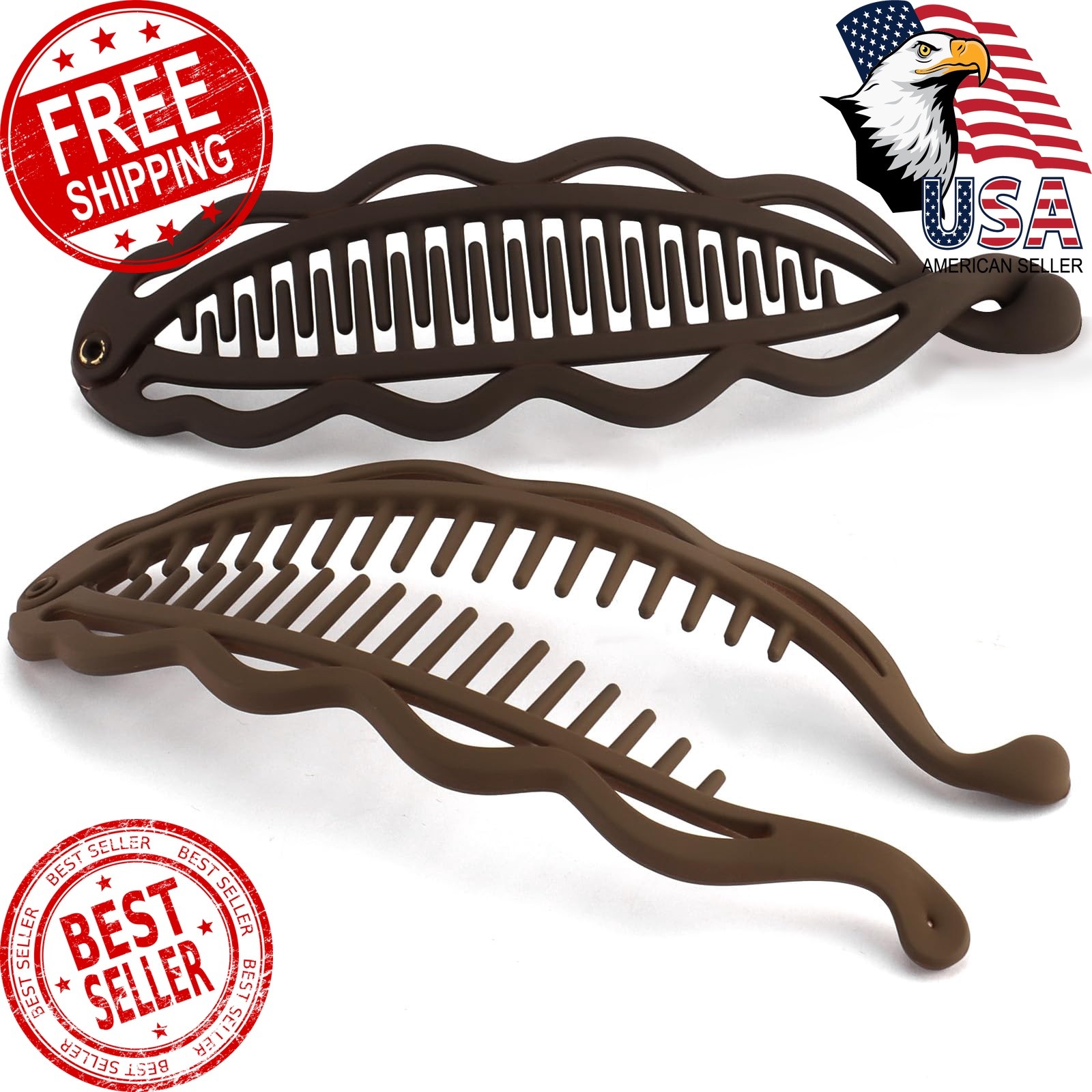 Hapdoo Banana Clip Brown