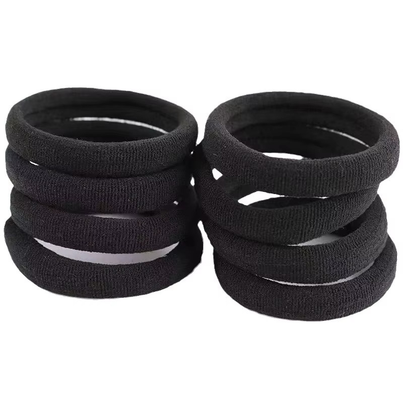 50/100Pcs Black Hair Bands for Women Girls Hairband High Elastic Rubber Band Hai