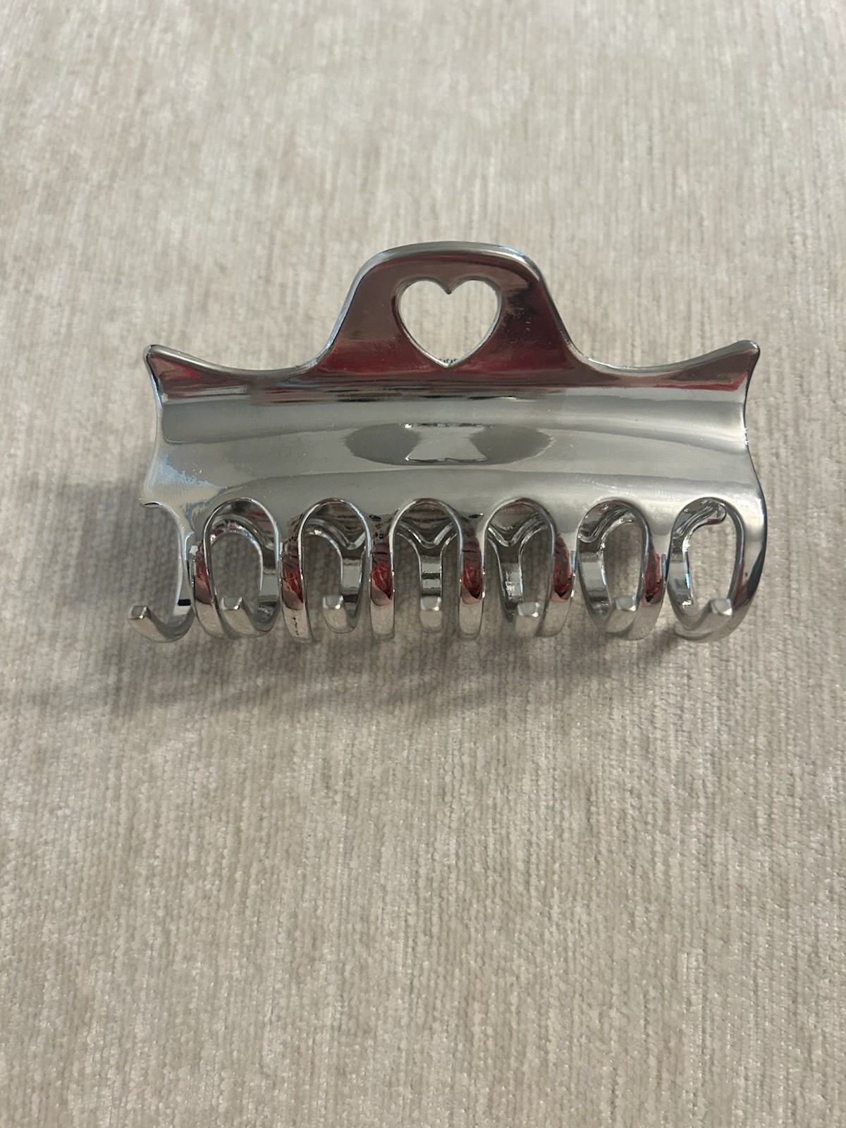 Emi Jay Heartbreaker Clip in Metallic Silver