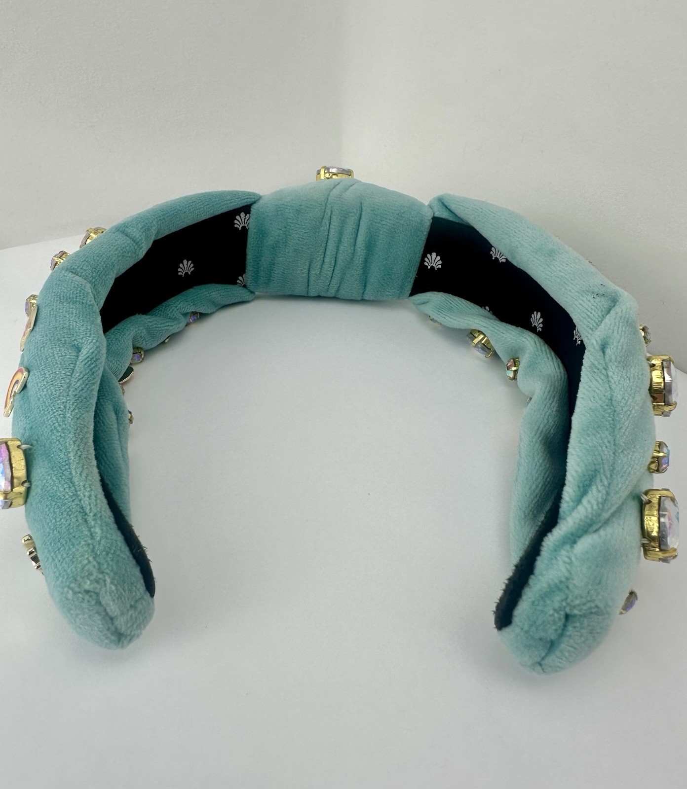 Lele Sadoughi X Barbie Totally Hair Aqua Charm Embellished Knotted Headband 2022