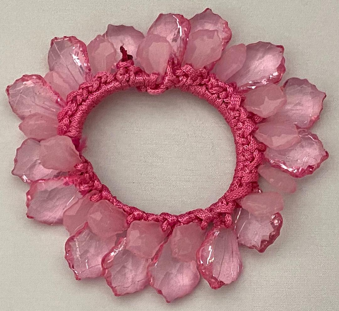 PONYTAIL HAIR HOLDER DANGLING ACRYLIC TEARDROPS SELECT COLOR FREE USA SHIPPING