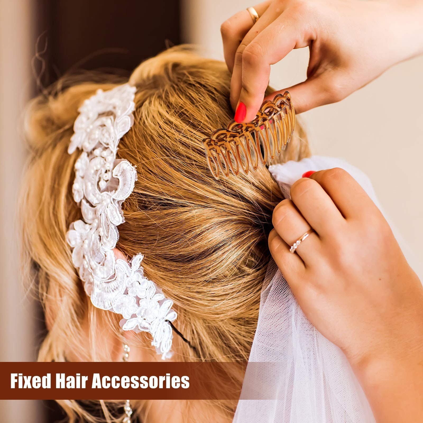 24 Pieces Hair Combs Set for Women – Plastic Side Combs Clips