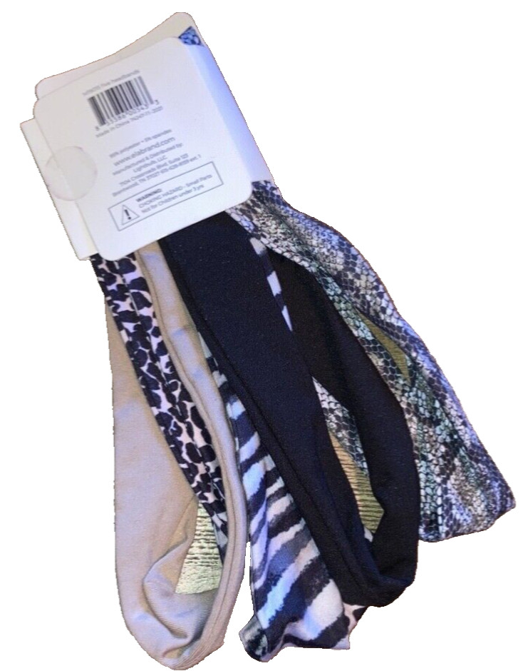 Women’s ELA Accessories 5 Pc Animal Print Headbands New