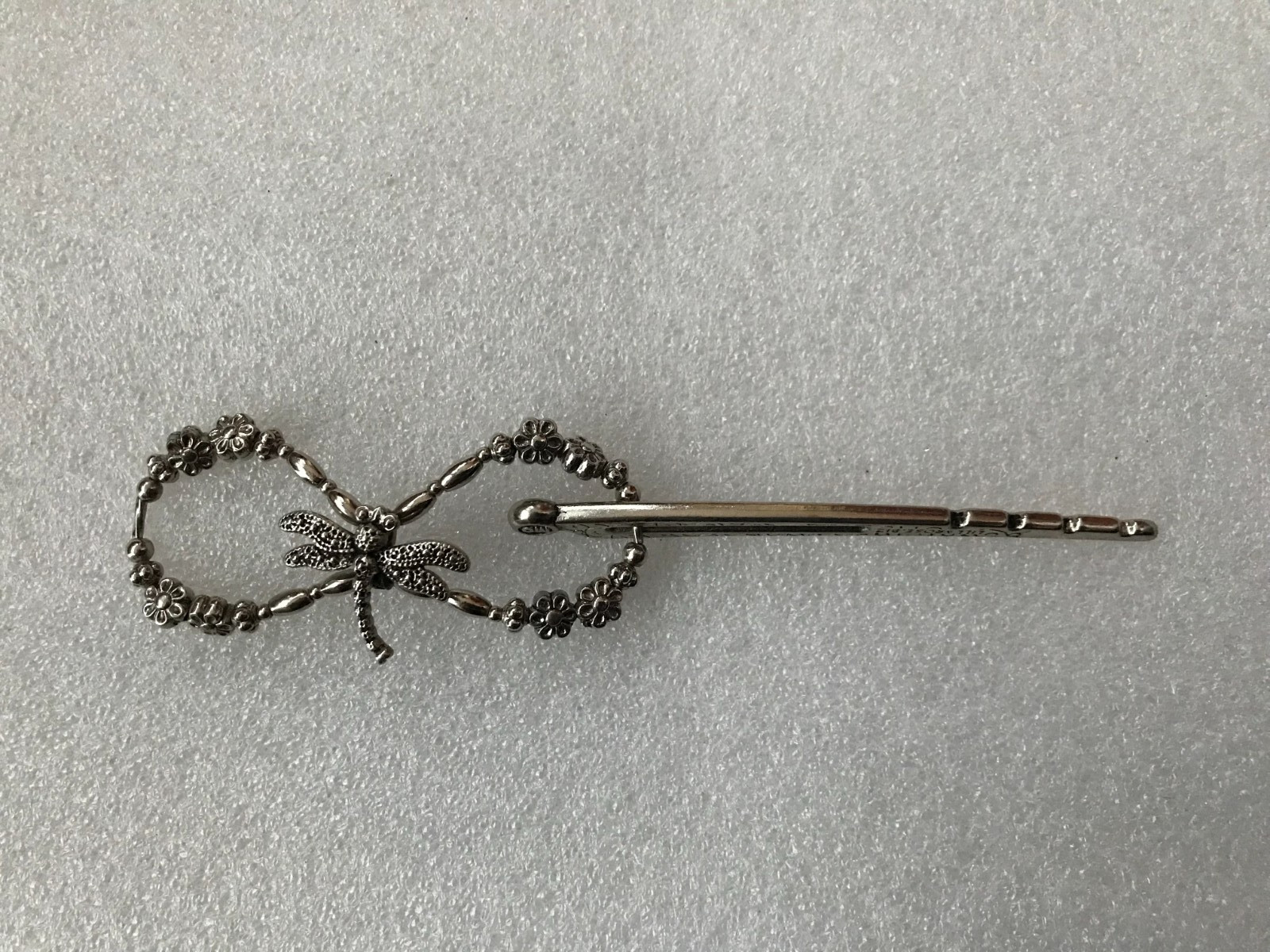Lilla Rose Dragonfly Silver Flexi Hair Clip M (Medium)